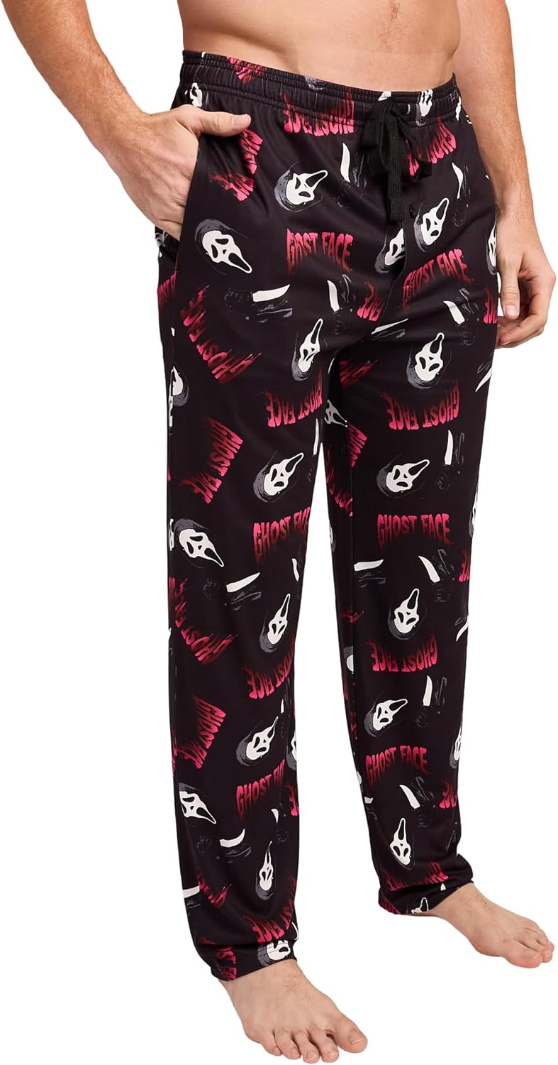 Bio World Ghostface Mask Men's 2-Pack Pajama Set - Image 3